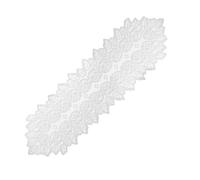 sourcing map Lace Table Runner, 47 x 14 Inch Crochet Table Runner Dresser Scarf, Desk Dresser Scarf Vintage Lace Cloth for Wedding Party Bedrooms Furniture Decorations, White-WX-498