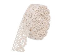sourcing map Lace Trim Ribbon 30 Yards 1 Inch Cotton Trim for Craft,Gift Wrappers,Headbands,Wedding Beige Style 11
