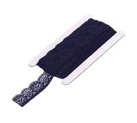sourcing map Lace Trim Vintage Crochet 0.98" x 10yards Deep Blue Stretch Lace Ribbon for DIY Scrapbooking Clothes Fabric Wedding Decoration Wrap