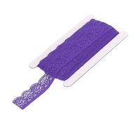 sourcing map Lace Trim Vintage Crochet 0.98" x 10yards Purple Stretch Lace Ribbon for DIY Scrapbooking Clothes Fabric Wedding Decoration Gift Wrap