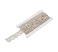 sourcing map Lace Trim Vintage Crochet 0.98" x 5yards Light Khaki Lace Ribbon for DIY Scrapbooking Clothes Fabric Wedding Decoration Gift Wrap