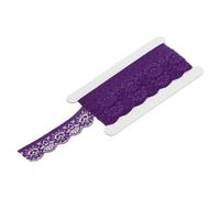 sourcing map Lace Trim Vintage Crochet 0.98" x 5yards Violet Lace Ribbon for DIY Scrapbooking Clothes Fabric Wedding Decoration Gift Wrap