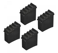 sourcing map Ladder Non-Slip Feet Mat Step Ladder Accessories Rubber Pad Cover Cushion for Ladder Protection Black Pack of 4