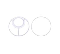 sourcing map Lamp Shade Ring, 100mm Dia. Lampshade Holder Frame Ring for E26/E27 Lamp Socket, Baked Coating Iron 1 Set