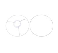 sourcing map Lamp Shade Ring, 180mm Dia. Lampshade Holder Frame Ring for E26/E27 Lamp Socket, Baked Coating Iron 1 Set