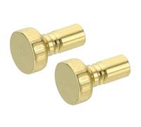 sourcing map Lamp Switch Knob Replacement Gold Tone Metal On/Off Light Lamp Standard Size Replacement for Light and Fan Fixtures Pack of 2