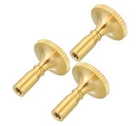 sourcing map Lamp Turn Switch Knob On/Off Replacement Twist Knobs Extension 20mm Length for Lamp Socket Brass Tone Pack of 3