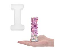 sourcing map Large Letter I Resin Molding 6" 3D Capital Alphabet Silicone Mould for Word Sign Art, DIY Crafts, Home Party Decoration, Candle Wax, Soap Crafts