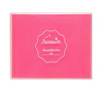 sourcing map Large Radiant Pink Ink Pad, 3.9x4.7 Inch Washable Stamp Pad for Hand Footprint, Rubber Stamps, Scrapbooking, Art Crafts Making
