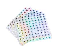 sourcing map Laser Capital Letter Stickers, 0.4 Inch Alphabet XS,S,M,L Round Self-Adhesive Reflective Letter Stickers for Inventory, Storage, Organizing,1 Set(40 Sheets,4000 Stickers)