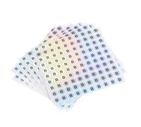 sourcing map Laser Capital Letter Stickers, 3/8" Alphabet B Round Self-Adhesive Reflective Letter Stickers for Inventory, Storage, Organizing,15 Sheets(1500 Stickers)