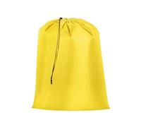 sourcing map Laundry Bag with Drawstring Closure, 27"x22" Dirty Clothes Bag with Handle Washable Laundry Hamper for Travel Camping and Outdoors Yellow