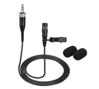 sourcing map Lavalier Lapel Microphone, 3.5mm Female Screw Plug Condenser Collar Microphone 1m Wired Unidirectional Condense Mini Lapel Mic for Presenters Musicians Actors