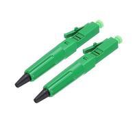 sourcing map LC/APC Fiber Optic Quick Connector, Single Mode Fiber Cable Quick Connector LC Fast Connectors Adapter for CATV Network, Pack of 2