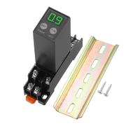 sourcing map LCD Digital Time Relay, DC12V Power on Delay Timer Relay 8 Pin DPDT Din Rail Mount 0.1S-990H, H3Y-2H