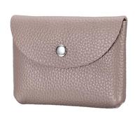 sourcing map Leather Coin Purse, Small Coin Pouch, Portable Pocket Pouch Change Purse Wallet Snap Closure for Women Men Credit Card Folded Bills Key Lip Balm, Bean Pink