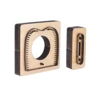 sourcing map Leather Cutting Die 2.9"x3", 2.2"x0.5" Leather Metal Die Cutter Lighter Holder Stainless Steel Cutting Template Wooden Stamping Punching Tool for DIY Leather Crafts Making