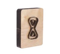 sourcing map Leather Cutting Die 2"x1"x0.35" Leather Metal Die Cutter Backpack Strap Stainless Steel Cutting Template Wooden Stamping Punching Tool for DIY Leather Crafts Making