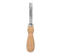 sourcing map Leather Edge Bevelers 8mm Wide Mouth Stainless Steel Skiver Leather Tool Leather Edge Skiving Beveler with Wood Handle for Leather Edger Trimmer Cutting Thinning Crafting