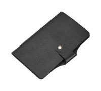 sourcing map Leather Professional Credit Card Holder, 40 Slots Business Card Organizer for Men and Women, Multifunctional Credit Card Protective Case, Store Cards and Prevent Loss(Black)