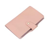 sourcing map Leather Professional Credit Card Holder, 40 Slots Business Card Organizer for Men and Women, Multifunctional Credit Card Protective Case, Store Cards and Prevent Loss(Pink)