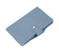 sourcing map Leather Professional Credit Card Holder, 40 Slots Business Card Organizer for Men and Women, Multifunctional Credit Card Protective Case, Store Cards and Prevent Loss(Blue)