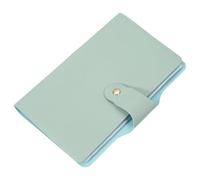 sourcing map Leather Professional Credit Card Holder, 40 Slots Business Card Organizer for Men and Women, Multifunctional Credit Card Protective Case, Store Cards and Prevent Loss(Light Green)