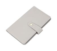 sourcing map Leather Professional Credit Card Holder, 96 Slots Business Card Organizer for Men and Women, Multifunctional Credit Card Protective Case, Store Cards and Prevent Loss(Grey)