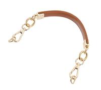 sourcing map Leather Purse Handle, 30.5cm/12" Short PU Purse Replacement Strap for Women's Handbag Underarm Bag Tote (Brown)