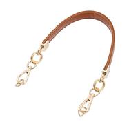sourcing map Leather Purse Handle, 40cm/15.75" PU Purse Replacement Strap for Women's Handbag Underarm Bag Tote (Brown)