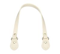 sourcing map Leather Purse Strap, 20.3 Inch PU Leather Sew on Bag Handles Handbag Strap Replacement with Ear Shape End for Women DIY Handbags Purse Making, Light Gray