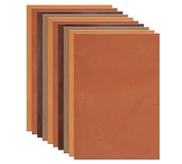 sourcing map Leather Scraps, 12 x 8 Inch Leather Pieces Artificial Cow Leathers for Crafts, Bags, Jewelry Making, Craft Supplies, DIY Projects (Pack of 15, Coffee Tone)