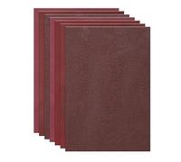 sourcing map Leather Scraps, 12 x 8 Inch Leather Pieces Artificial Cow Leathers for Crafts, Bags, Jewelry Making, Craft Supplies, DIY Projects (Pack of 10, Red Tone)