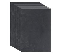 sourcing map Leather Scraps, 12 x 8 Inch Leather Pieces Artificial Cow Leathers for Crafts, Bags, Jewelry Making, Craft Supplies, DIY Projects (Pack of 10, Dark Tone)