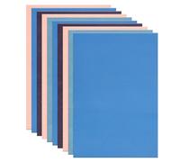 sourcing map Leather Scraps, 12 x 8 Inch Leather Pieces Artificial Cow Leathers for Crafts, Bags, Jewelry Making, Craft Supplies, DIY Projects (Pack of 15, Colorful Tone)