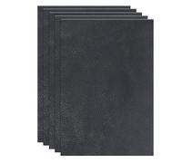 sourcing map Leather Scraps, 12 x 8 Inch Leather Pieces Artificial Cow Leathers for Crafts, Bags, Jewelry Making, Craft Supplies, DIY Projects (Pack of 5, Dark Tone)