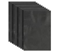 sourcing map Leather Scraps, 6 x 4 Inch Leather Pieces Artificial Cow Leathers for Crafts, Bags, Jewelry Making, Craft Supplies, DIY Projects (Pack of 15, Black Tone)