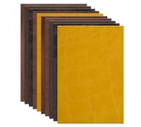 sourcing map Leather Scraps, 6 x 4 Inch Leather Pieces Artificial Cow Leathers for Crafts, Bags, Jewelry Making, Craft Supplies, DIY Projects (Pack of 15, Special Texture)