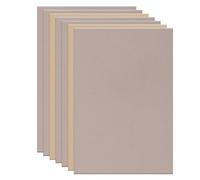 sourcing map Leather Scraps, 8 x 6 Inch Leather Pieces Artificial Cow Leathers for Crafts, Bags, Jewelry Making, Craft Supplies, DIY Projects (Pack of 10, Light Tone)