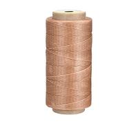 sourcing map Leather Sewing Thread 186 Yards 210D/1mm Polyester Waxed Cord for Manual Sewing, Light Taupe