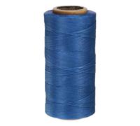 sourcing map Leather Sewing Waxed Thread, 284 Yards / 260m 0.8mm 150D Flat Polyester All-Purpose Threads for Leather Crafts, Bookbinding, Sapphire Blue