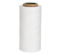 sourcing map Leather Sewing Waxed Thread, 284 Yards / 260m 0.8mm 150D Flat Polyester All-Purpose Threads for Leather Crafts, Bookbinding, Milky White