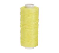 sourcing map Leather Sewing Waxed Thread, 55 Yards / 50m 0.8mm 150D Flat Polyester All-Purpose Threads for Leather Crafts, Bookbinding, Yellow