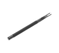 sourcing map Leather Stitching Punch 4mm 2 Prong Carbon Steel Leather Punch Hole Tool Chisel for DIY Craft Handbag Wallets Card Belt Holders Key Holders Belts, Black
