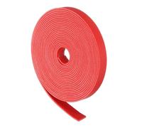 sourcing map Leather Straps, 0.4 Inch Wide 79 Inch Long Soft Flat Leather Strips Cord for Craft Projects Tooling Belt Bag Making, Red