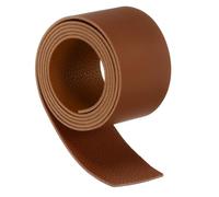 sourcing map Leather Straps, 1.6 Inch Wide 39 Inch Long Soft Flat Leather Strips Cord for Craft Projects Tooling Belt Bag Making, Brown