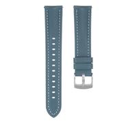 sourcing map Leather Watch Band 20mm Quick Release Genuine Leather Replacement Watch Straps with Stainless Steel Buckle and Spring Bar for Men Women Watch Smartwatch, Sky Blue
