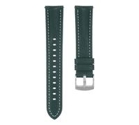 sourcing map Leather Watch Band 22mm Quick Release Genuine Leather Replacement Watch Straps with Stainless Steel Buckle and Spring Bar for Men Women Watch Smartwatch, Dark Green
