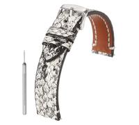 sourcing map Leather Watch Band 22mm Vintage Watch Strap Quick Release Wristband Replacement Bands with Stainless Steel Polishing Pin Buckle for Men and Women, Beige