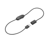 sourcing map LED Strip Dimmer, DC 5V 3A Rotary Brightness Adjustable Controller Lamp Switch with USB Connectors for Single Color Strips, Black